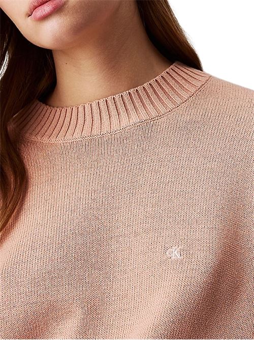 Maglioncino donna rosa in cotone Calvin Klein Jeans | J20J224802TGW